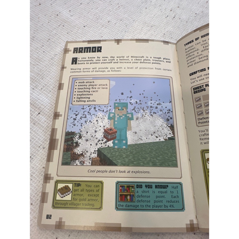 Minecraft Essential Handbook Updated Edition softcover Game Guide - Picture 4 of 4